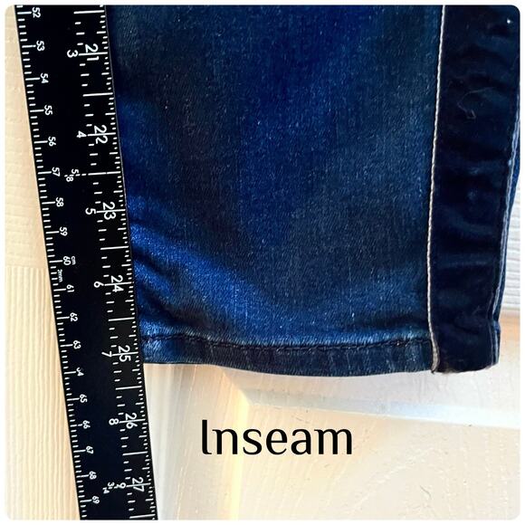 Jen7 by 7 For All Mankind Size 10 Tuxedo Ankle Skinny Jeans 25 Inch Inseam - Picture 10 of 14